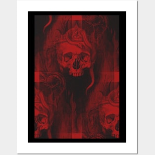 Vintage Skull, Snake, Crown, and Repeat Posters and Art